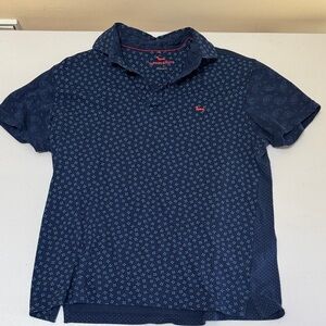 Harmont & Blaine Dark Blue Floral Polo